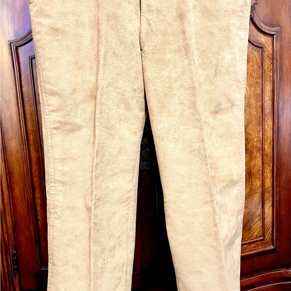 Suede wide leg vintage western